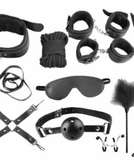 Kit BDSM Set 10 piezas Negro